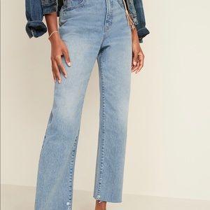 High Waisted Straight Jeans